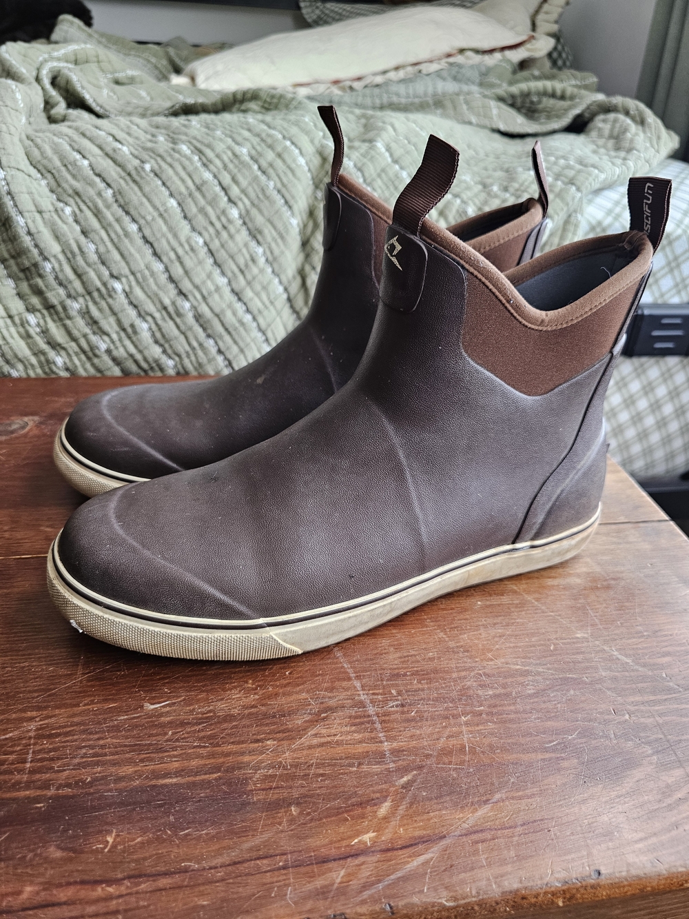 Brown Piscifun Ankle Deck Boots
